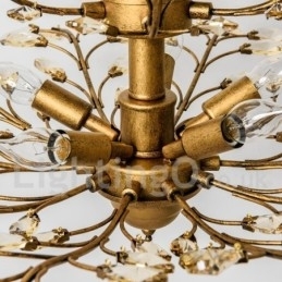 Designer Touch Decorative Crystal Iron Painting Chandelier with Crystal Modern Lighting Lamp