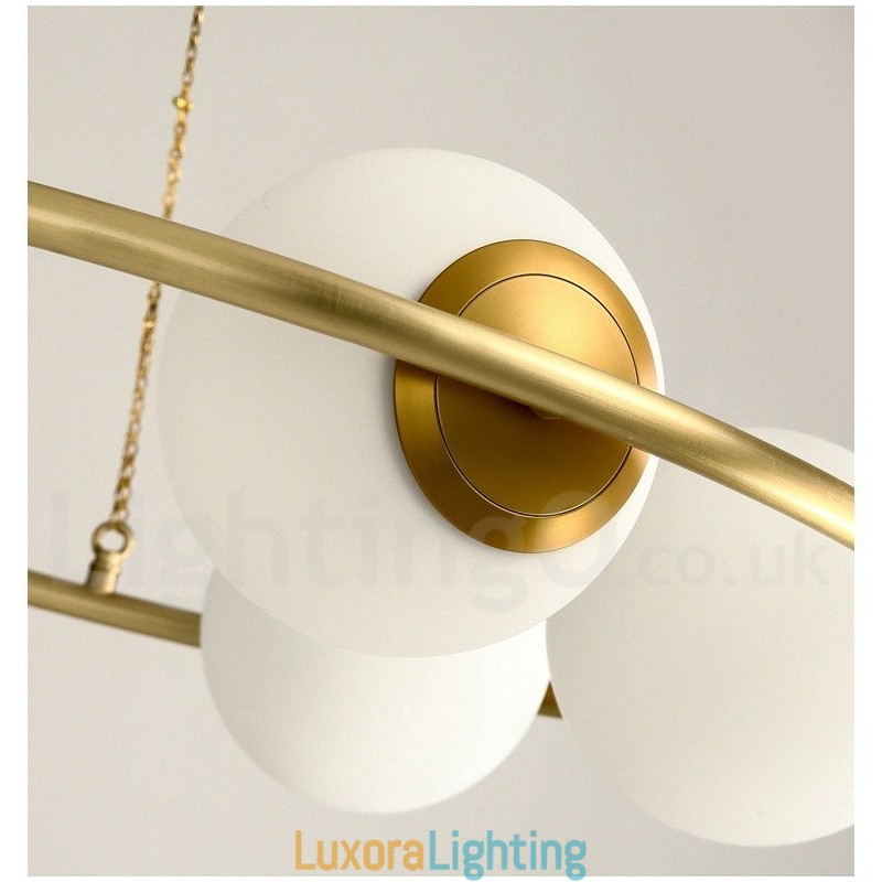 Designer Touch Decorative Pure Brass Bean Style Rustic Lodge Round Chandelier with White Shades