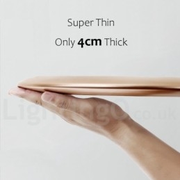 Designer Touch Decorative 4CM Thick Super Thin Dimmable Modern Contemporary Nordic Style Flush Mount Ceiling Lights with Acrylic Shade with Remote Control Also Can Be Used As Wall Light