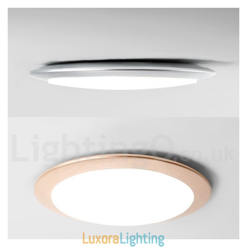 Designer Touch Decorative 4CM Thick Super Thin Dimmable Modern Contemporary Nordic Style Flush Mount Ceiling Lights with Acrylic Shade with Remote Control Also Can Be Used As Wall Light