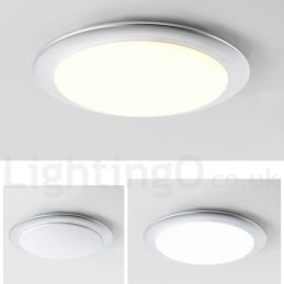 Designer Touch Decorative 4CM Thick Super Thin Dimmable Modern Contemporary Nordic Style Flush Mount Ceiling Lights with Acrylic Shade with Remote Control Also Can Be Used As Wall Light