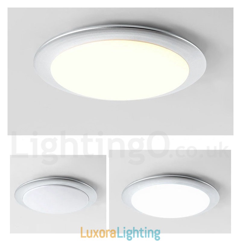 Designer Touch Decorative 4CM Thick Super Thin Dimmable Modern Contemporary Nordic Style Flush Mount Ceiling Lights with Acrylic Shade with Remote Control Also Can Be Used As Wall Light