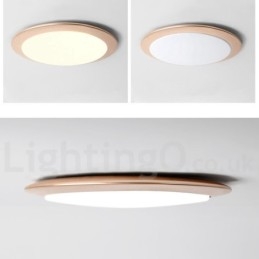 Designer Touch Decorative 4CM Thick Super Thin Dimmable Modern Contemporary Nordic Style Flush Mount Ceiling Lights with Acrylic Shade with Remote Control Also Can Be Used As Wall Light