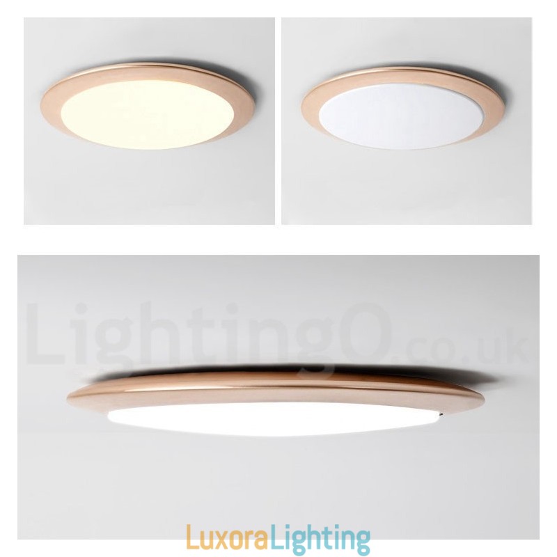 Designer Touch Decorative 4CM Thick Super Thin Dimmable Modern Contemporary Nordic Style Flush Mount Ceiling Lights with Acrylic Shade with Remote Control Also Can Be Used As Wall Light