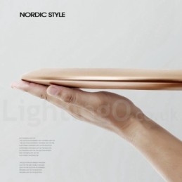 Designer Touch Decorative 4CM Thick Super Thin Dimmable Modern Contemporary Nordic Style Flush Mount Ceiling Lights with Acrylic Shade with Remote Control Also Can Be Used As Wall Light