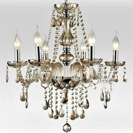 Designer Touch Decorative 6 light The style of palace Glass Chandelier With Candle Bulb
