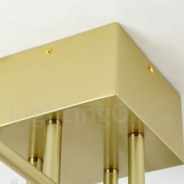 Designer Touch Decorative 8 Light Rustic Lodge Stainless Steel Chandelier with Clear or Blue Glass Shades