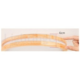 Designer Touch Decorative Dimmable Round Wooden with Lens Modern Contemporary Nordic Style Flush Mount Wood Ceiling Light with Acrylic Shade and Remote Control Also Can Be Used As Wall Light