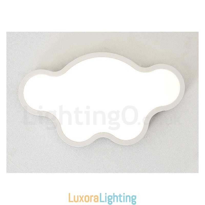 Designer Touch Decorative Retro Wooden Steel Flush Wood Light Kids Ceiling Light