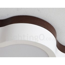 Designer Touch Decorative Retro Wooden Steel Flush Wood Light Kids Ceiling Light