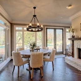 Designer Touch Decorative 6 Light Ring Vintage Wooden Chandelier Industrial Wind Loft Wood Linear Pendant Lighting