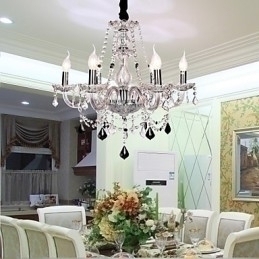 Designer Touch Decorative Candle Featured Luxury 6 Lights Chandelier