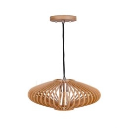 Designer Touch Decorative 1 Light Lantern Vintage Wooden Chandelier Industrial Wind Loft Wood Linear Pendant Lighting