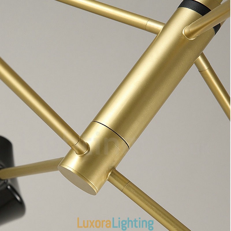 Designer Touch Decorative Two Tiers Linear Retro Chandelier 4 Light with Acrylic Shades Outdoors Garage