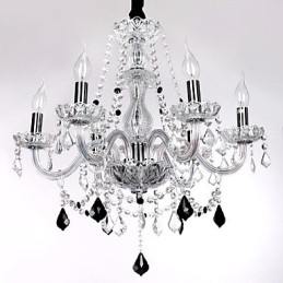 Designer Touch Decorative Candle Featured Luxury 6 Lights Chandelier