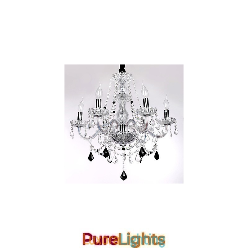 Designer Touch Decorative Candle Featured Luxury 6 Lights Chandelier