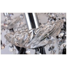 Designer Touch Decorative Black Crystal Candle Chandelier