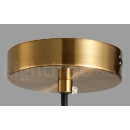 Designer Touch Decorative 1 Light Industrial Style Gold Mini Style Electroplated Painted Finish Pendant Light with Glass Shade