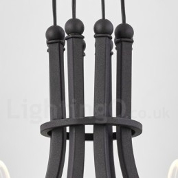 Designer Touch Decorative 6 Light Nordic Post Modern Design Chandelier with Acrylic Shades