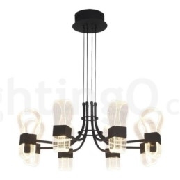 Designer Touch Decorative 8 Light Nordic Post Modern 2021 Design Chandelier with Acrylic Shades