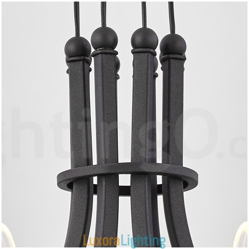 Designer Touch Decorative 8 Light Nordic Post Modern 2021 Design Chandelier with Acrylic Shades