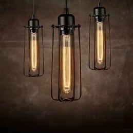 Designer Touch Decorative Chandelier Mini Style Rustic Lodge Retro Metal 3 Light Pendant Light