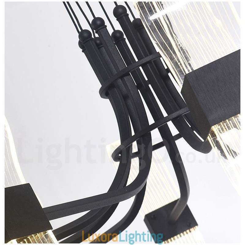 Designer Touch Decorative 10 Light Nordic Post Modern 2021 Design Chandelier with Acrylic Shades