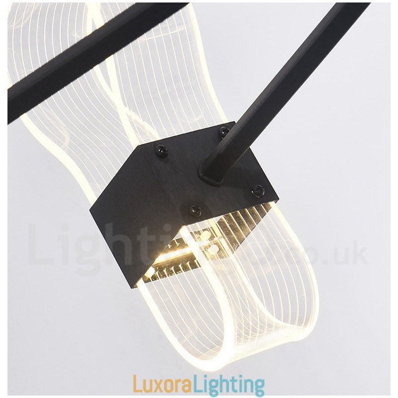 Designer Touch Decorative 10 Light Nordic Post Modern 2021 Design Chandelier with Acrylic Shades