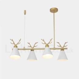 Designer Touch Decorative 4 Light Nordic Macaron Modern Antlers Chandelier