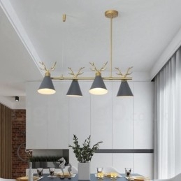 Designer Touch Decorative 4 Light Nordic Macaron Modern Antlers Chandelier