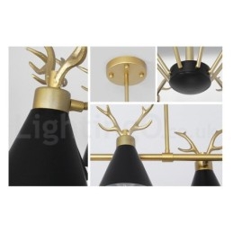 Designer Touch Decorative 8 Light Nordic Macaron Modern Antlers Chandelier