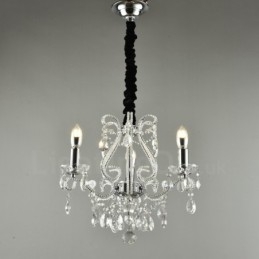 Designer Touch Decorative 3 Light Gold Silver American Style Crystal Pendant Chandelier Light Store