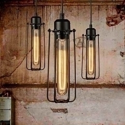 Designer Touch Decorative Chandelier Mini Style Rustic Lodge Retro Metal 3 Light Pendant Light