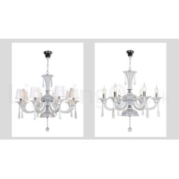 Designer Touch Decorative Clear Crystal Candle Chandelier