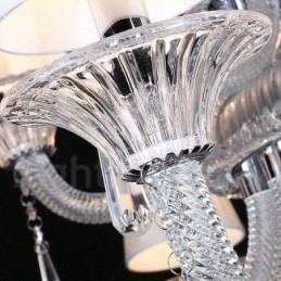 Designer Touch Decorative Clear Crystal Candle Chandelier