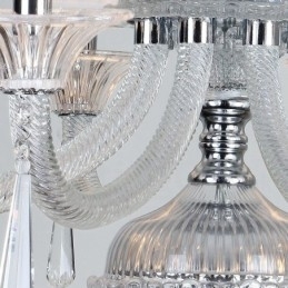 Designer Touch Decorative Clear Crystal Candle Chandelier