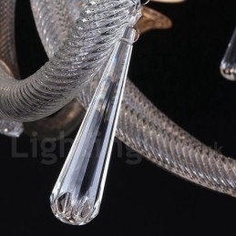 Designer Touch Decorative Clear Crystal Candle Chandelier