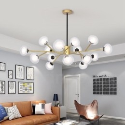 Designer Touch Decorative Postmodern Magic Beans Chandelier Exhibition Hall