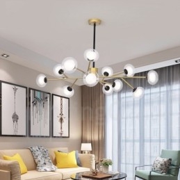 Designer Touch Decorative Postmodern Magic Beans Chandelier Exhibition Hall