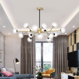 Designer Touch Decorative Postmodern Magic Beans Chandelier Exhibition Hall