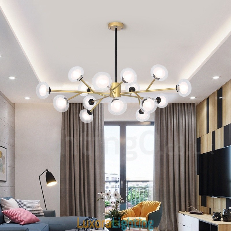 Designer Touch Decorative Postmodern Magic Beans Chandelier Exhibition Hall