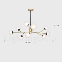 Designer Touch Decorative Postmodern Magic Beans Chandelier Exhibition Hall