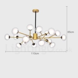 Designer Touch Decorative Postmodern Magic Beans Chandelier Exhibition Hall