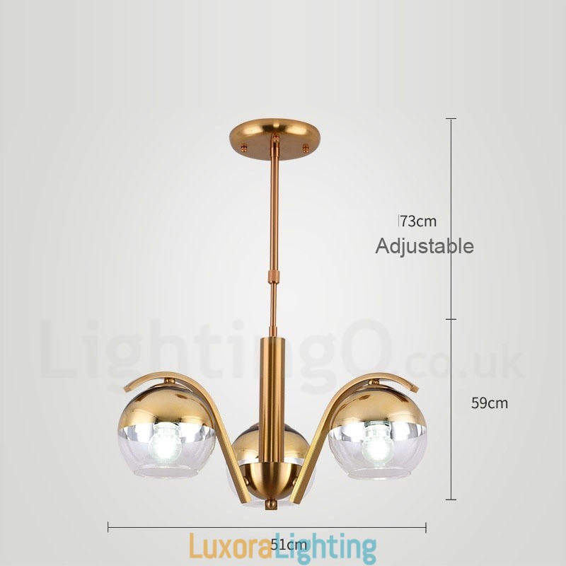 Designer Touch Decorative Nordic Fashion Gold Silver Chandelier