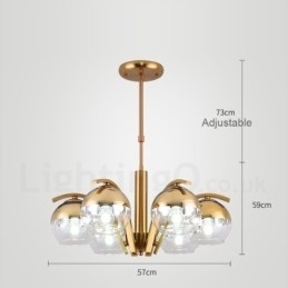 Designer Touch Decorative Nordic Fashion Gold Silver Chandelier