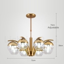 Designer Touch Decorative Nordic Fashion Gold Silver Chandelier