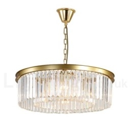 Designer Touch Decorative Postmodern Luxury Round K9 Crystal Pendant Chandelier Lights Exhibition Hall