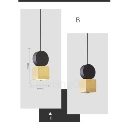 Designer Touch Decorative 4 Styles Gold Black Postmodern Pendant Light