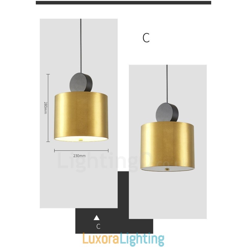 Designer Touch Decorative 4 Styles Gold Black Postmodern Pendant Light