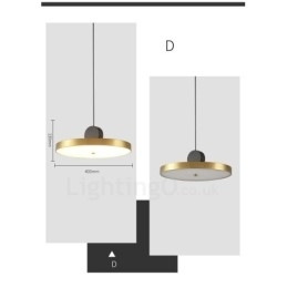 Designer Touch Decorative 4 Styles Gold Black Postmodern Pendant Light